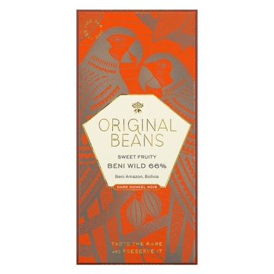 Fèves originales - Beni Wild - 66% de chocolat noir