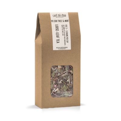 Pu Erh & Menthe - Thé Pu-Erh 100 grammes - Thé en vrac Café du Jour