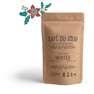 Café du Jour Winterkoffie - grains de café frais