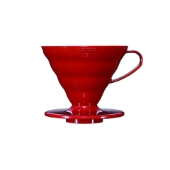 Hario V60 dripper - plastique rouge - taille 02