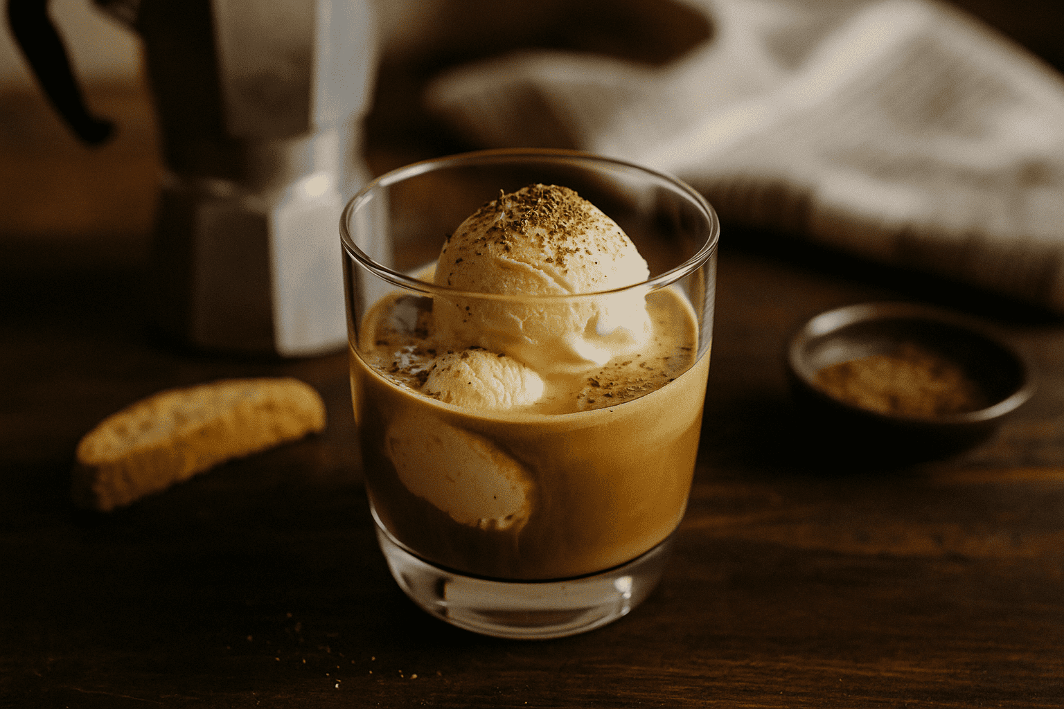 Préparer un affogato