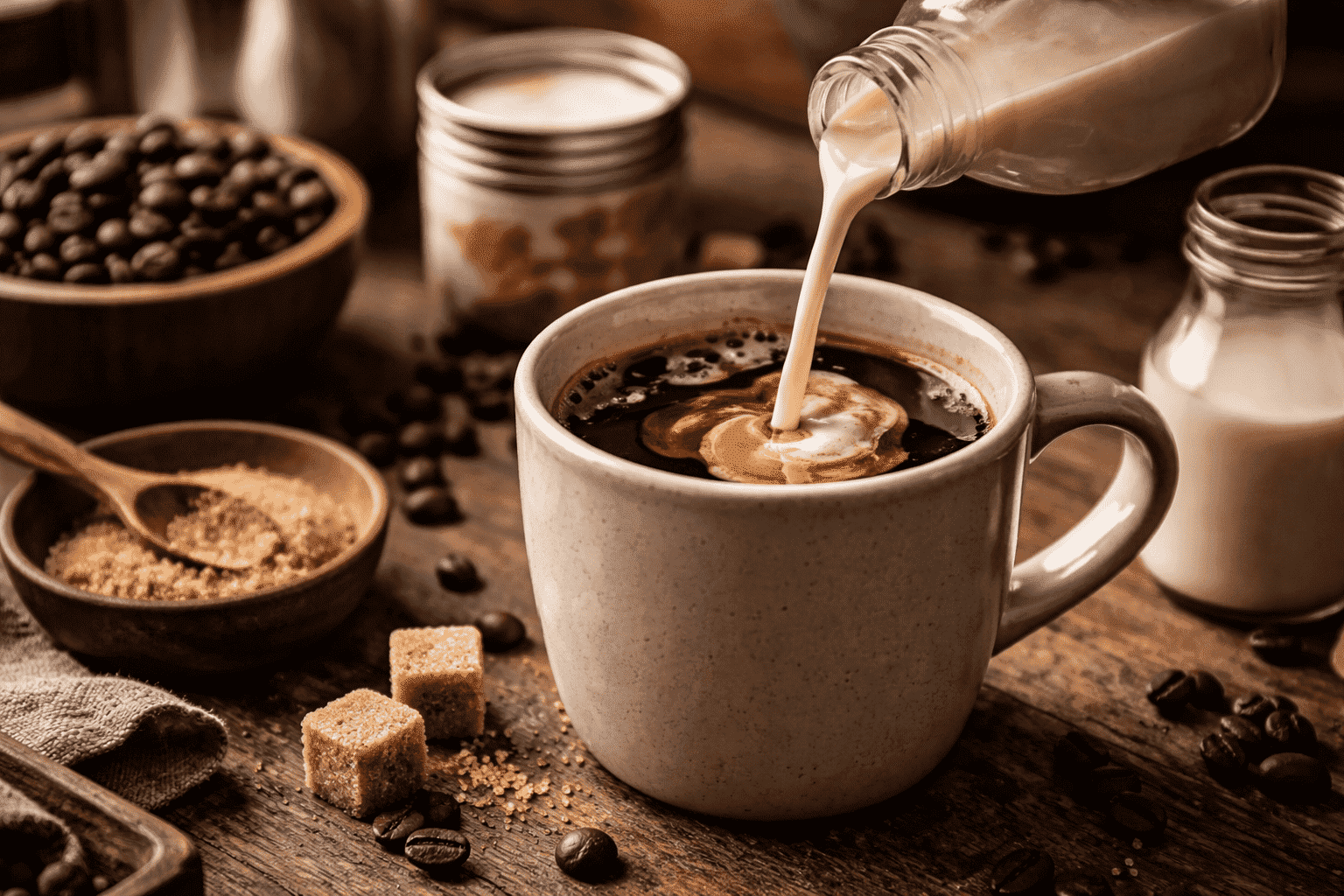 Tout sur le lait pour café : types, goût et utilisation