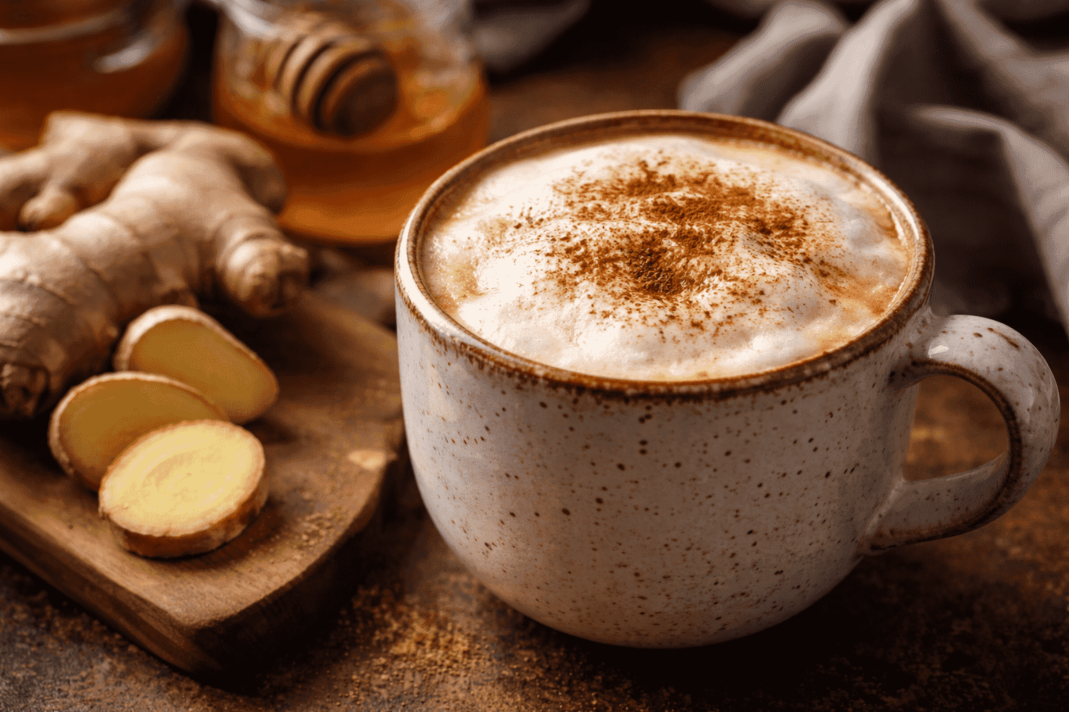 Cappuccino gingembre : café avec un petit coup de fouet !