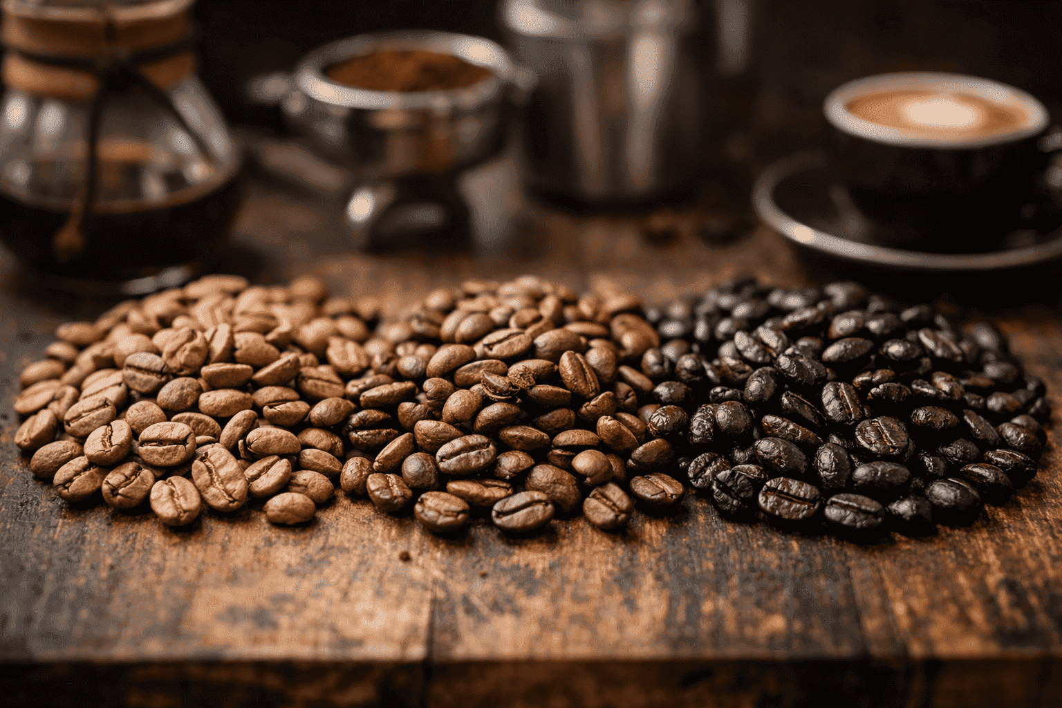 Quelle est la différence entre light, medium et dark roast ?